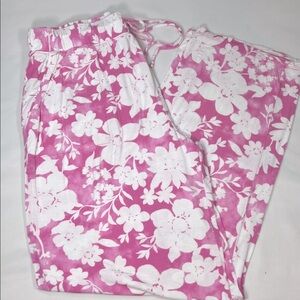 GAP Women’s Pink/White Floral PJ Lounge Pants Size L